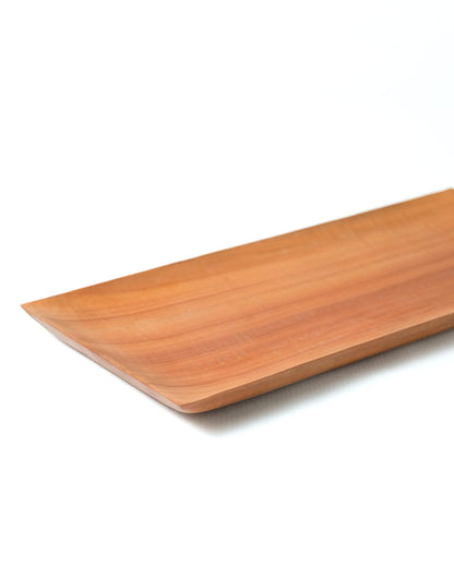 Plato de madera de Sawo Banjarmasin, dos medidas disponibles, hecho en Indonesia por artesanos.