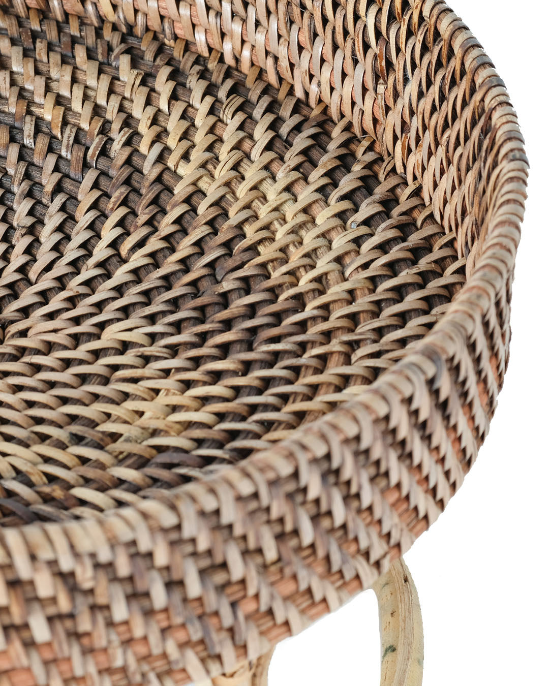 Rattan tray with Cimahi stand