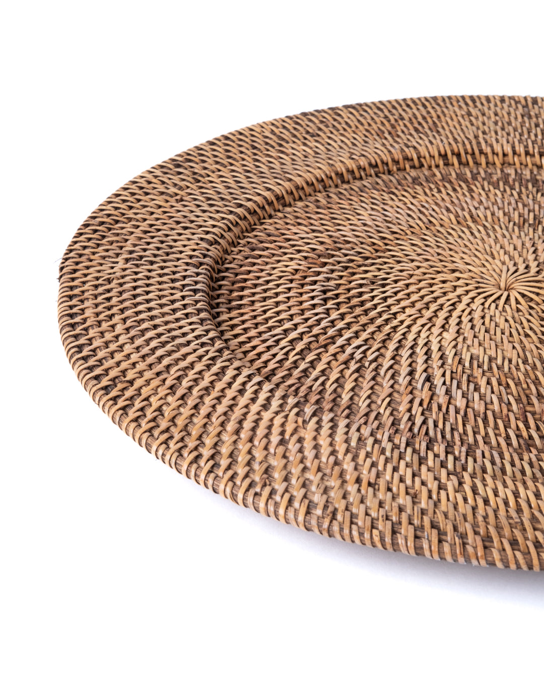 Plato decorativo de ratán natural Gorontalo Islands.