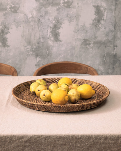 Bougenville rattan tray
