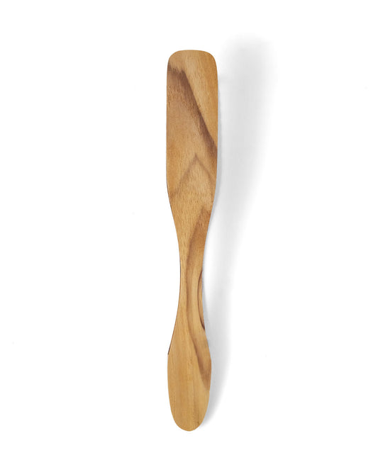 Pinza de madera natural de teca Pariaman, hecho a mano, largo 19,5 cm ancho 5 cm, fabricado en Indonesia