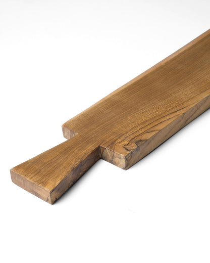 Tabla para servir madera de teca Cirebon,  altura 2 cm largo 90 cm profundidad 10 cm