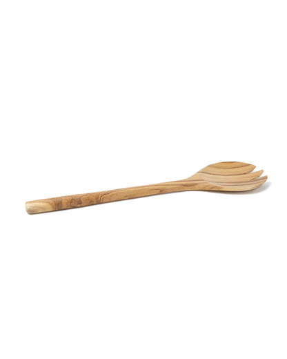 cucharas para ensalada de madera natural de teca Serang
