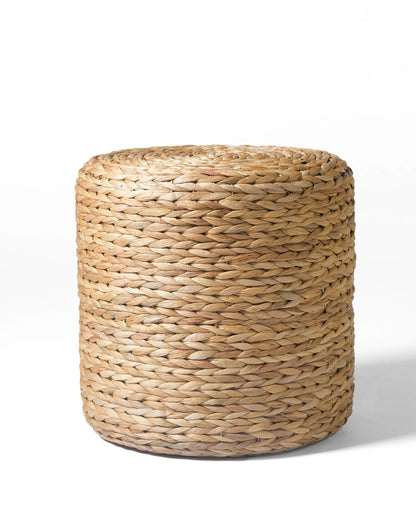 Puff Krakal echo a mano en Indonesia de jacinto de agua ,Ø 40 cm de 4 alturas diferentes