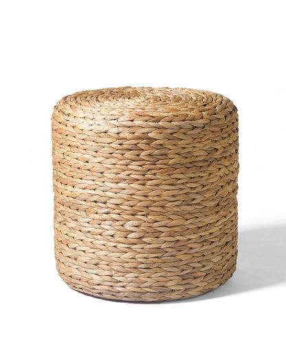 Puff Krakal echo a mano en Indonesia de jacinto de agua ,Ø 40 cm de 4 alturas diferentes