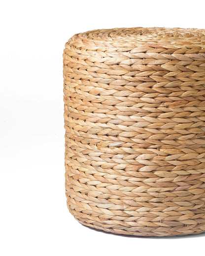 Puff Krakal echo a mano en Indonesia de jacinto de agua ,Ø 40 cm de 4 alturas diferentes