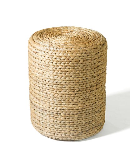 Puff Krakal echo a mano en Indonesia de jacinto de agua ,Ø 40 cm de 4 alturas diferentes
