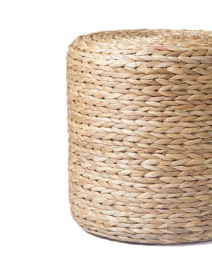 Puff Krakal echo a mano en Indonesia de jacinto de agua ,Ø 40 cm de 4 alturas diferentes