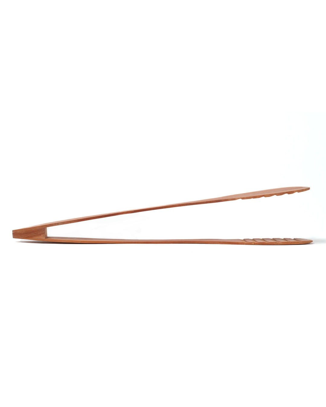 Pinza de cocina de madera natural de sawo Damar, hecho a mano,  altura 6 cm largo 28 cm, fabricado en Indonesia