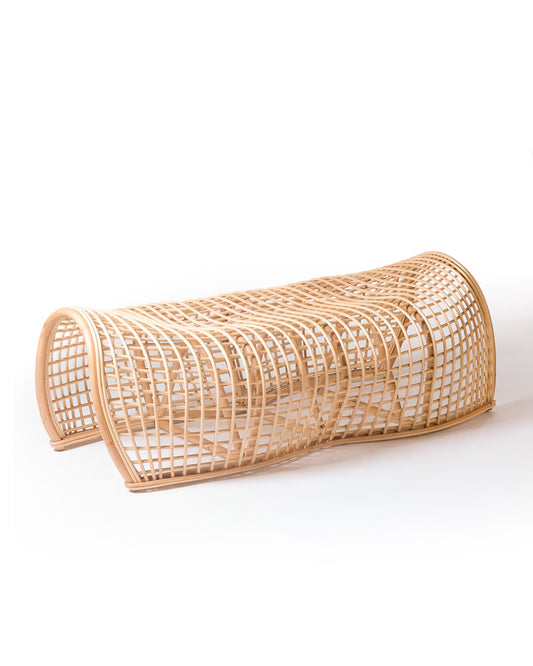 Gili Air rattan bench