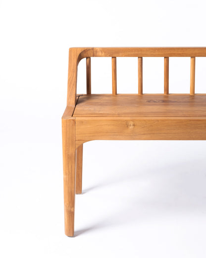 Sipura low back teak bench