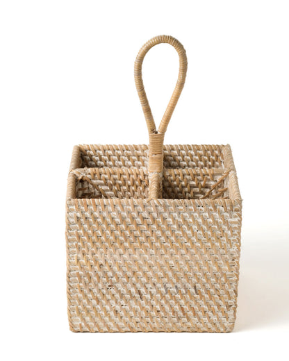 Pekanbaru rattan cutlery holder