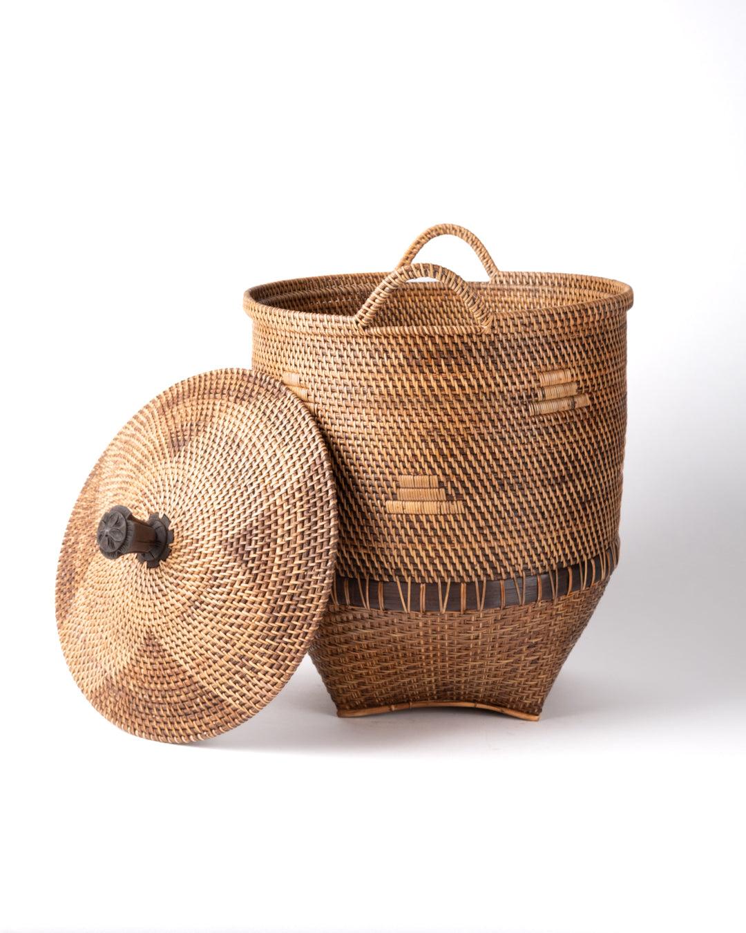Panier en rotin des îles Togian avec couvercle 60 H