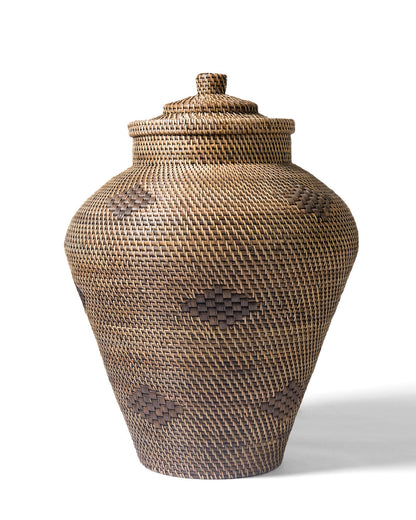 Vase en rotin décoration îles Obi