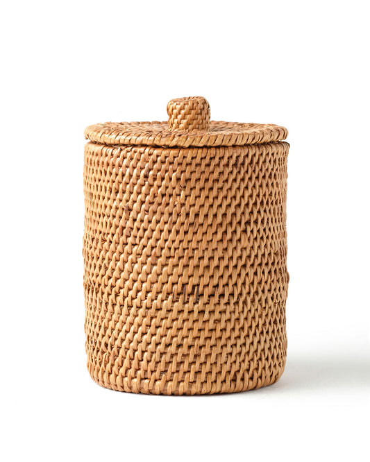 Gebe rattan candy bowl with lid
